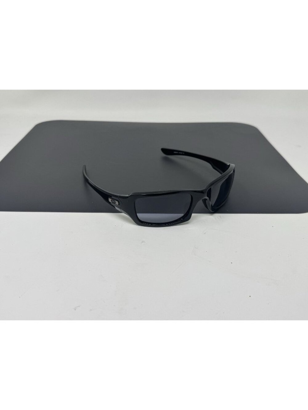 Oakley Fives Squared Sunglasses OO9238-04 Polished Black Frame Scratched Lenses